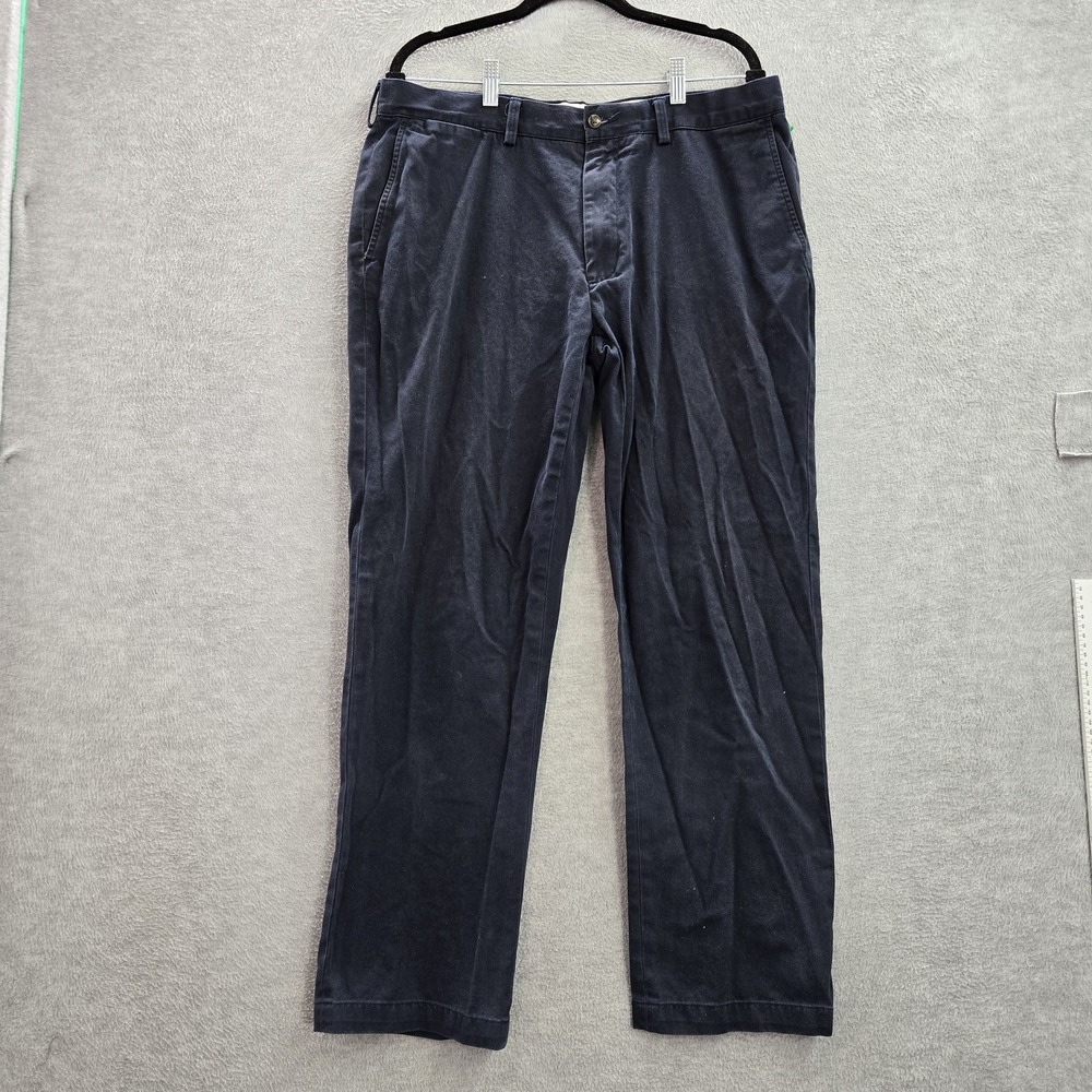 Polo Ralph Lauren Men Pants 36/30 Blue Twill Button 29" Inseam Cotton